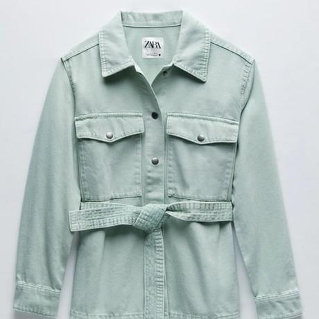 Perfektná mentolová džínsová bunda značky zara, zara,xs