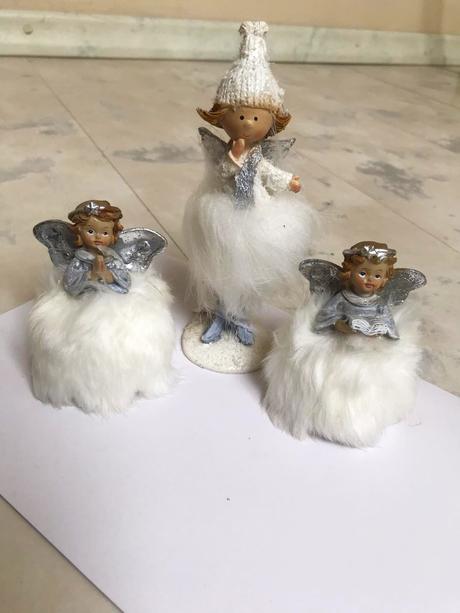 Vianočná anjelská rodina / 3 ks,