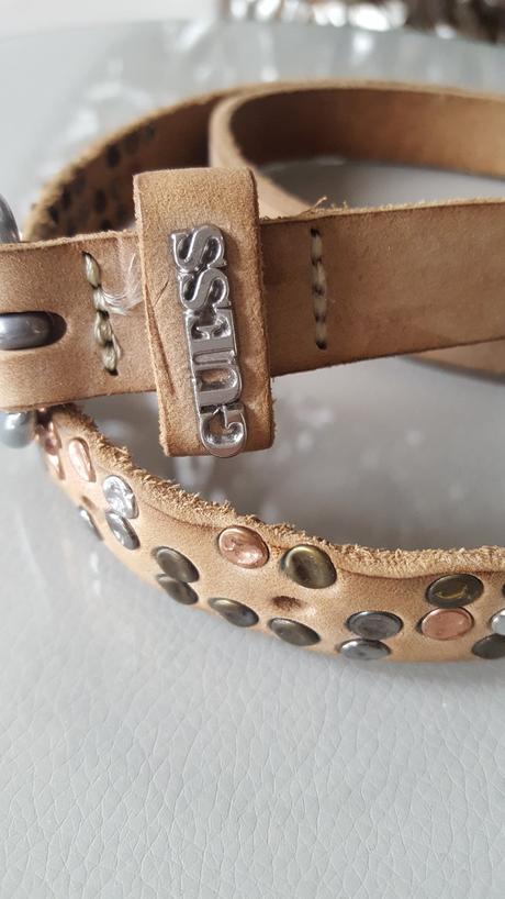 Guess kožený opasok, guess