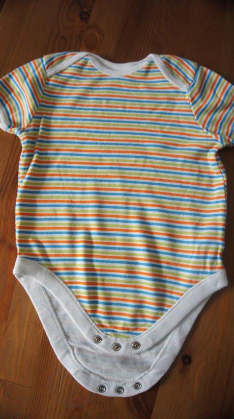 Body krátky rukáv pásikavé 3ks, 86