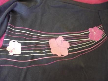 Tričko s kvietkami, l