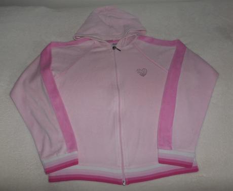 Velúrová mikina veľ.146/152 + tričko, 152