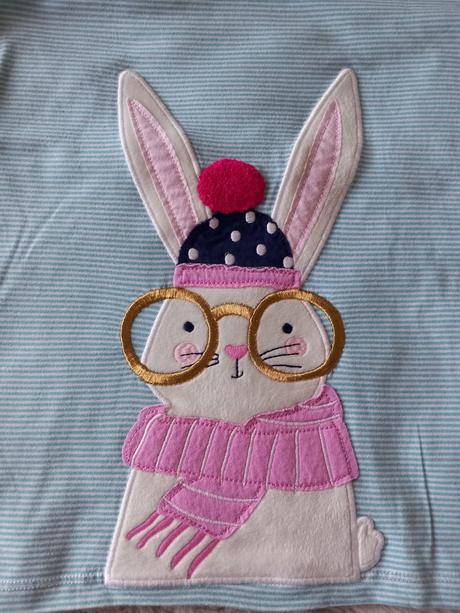 Dievčenské tričko so zajačikom, 122