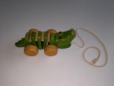 Ťahacia eko hračka krokodýl, 