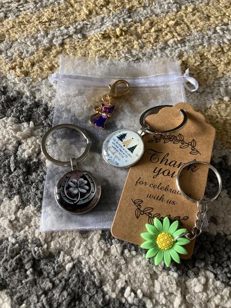 Prívesky na kľúče 4ks, 