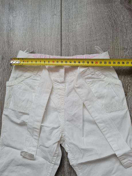 Biele tenké nohavice, baby club,80