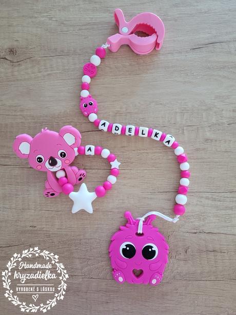 Hryzadielka a retiazky na cumlík, 