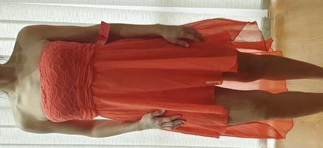 Lososové šaty xs, xs