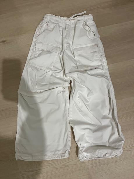 Biele široké kapsace, h&m,140