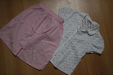 Značkova bluzka+suknička, mayoral,122