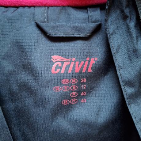 Cyklistická vetrovka, crivit,38