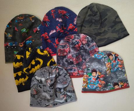 Prechodné čiapky s nákrčníkmi, 56 - 158