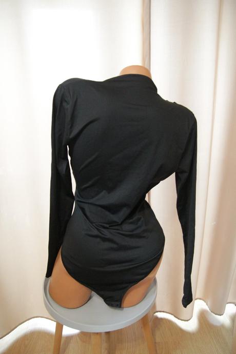 Čierny elegantný body top, l, l