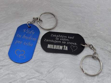 Kľúčenka s vlastným textom, 