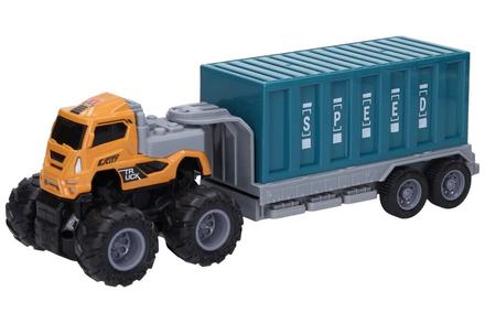 26cm ťahač s kontajnerom na zotrvačník 4x4 26cm,