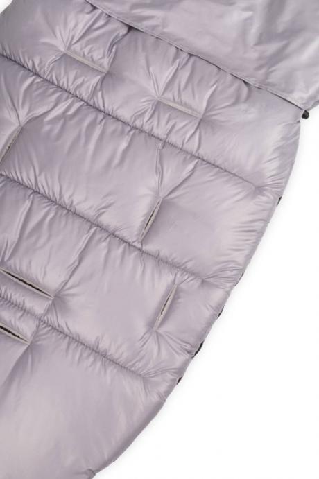 Zimný fusak fluffy s kožušinou, 50 x 100cm - sivý, nellys