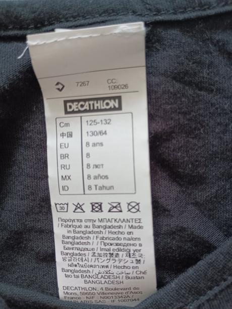 Tričko decathlon 7r, decathlon,134