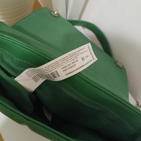 Zelená prešívaná kabelka, stradivarius