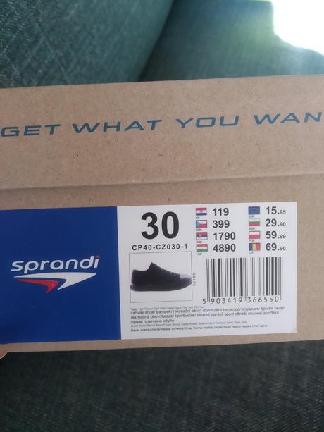 Nové tenisky plátenky, sprandi,30