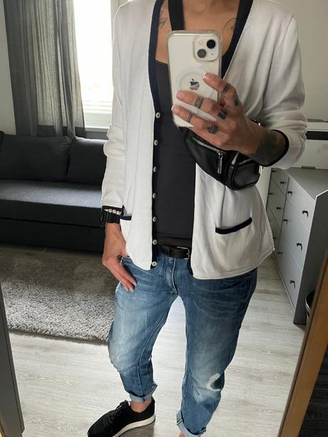 Dámsky sveter th biely, tommy hilfiger,xl