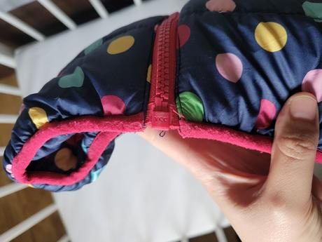 Krásna teplá bodkovaná bundička liegelind, 68