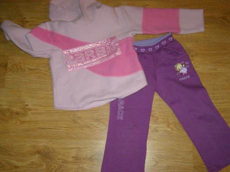 Barbie pulóver a tepláky zn. grace, barbie,116