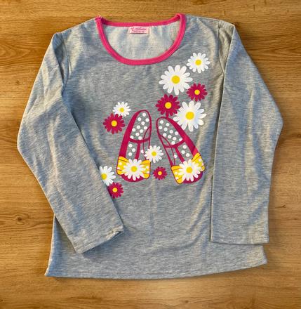 Dievčenské tričko s dlhým rukávom., 158