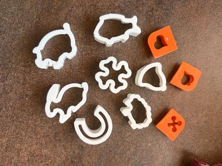 Sada mini vykrajovačov  rôzne tvary, 