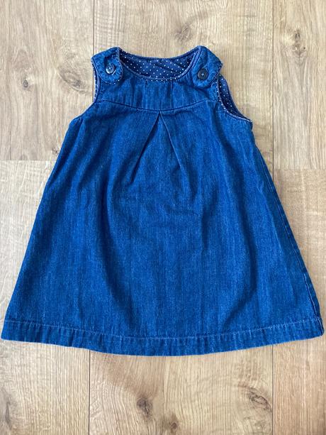 Riflové šaty h&m 92 + grátis, h&m,92