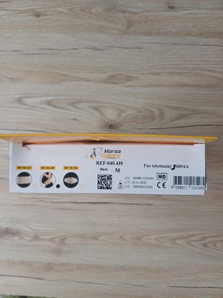 Podporný tehotenský pás čierny, 