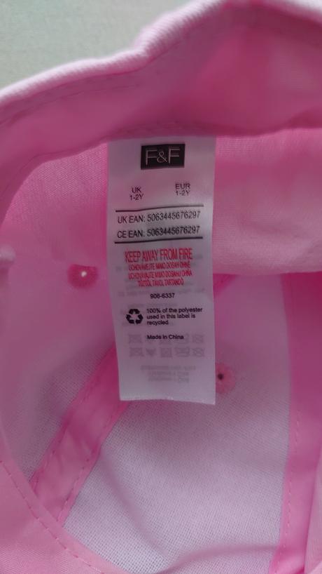 Ružová šiltovka ff, f&f