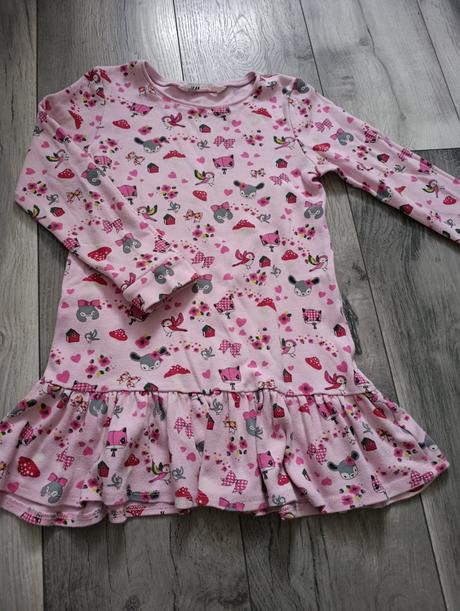 Mikinové šatky -122/128 h&m, h&m,128