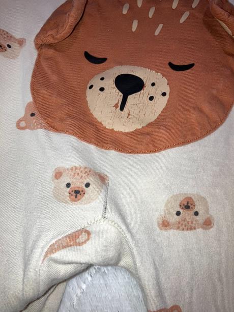 Pyžamo - overal - s aplikáciou medveďa na zadku, lindex,86