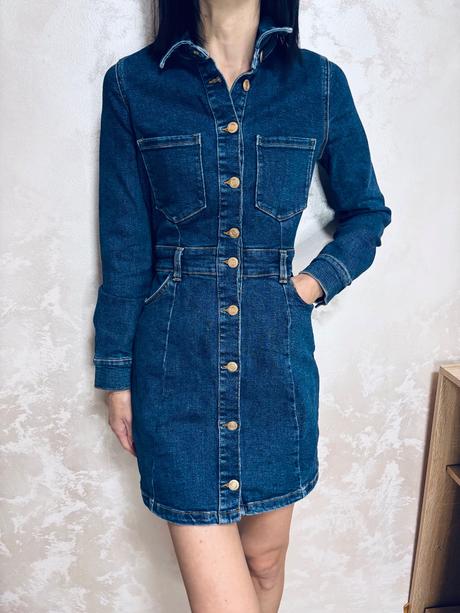 Riflové šaty, zara,xs