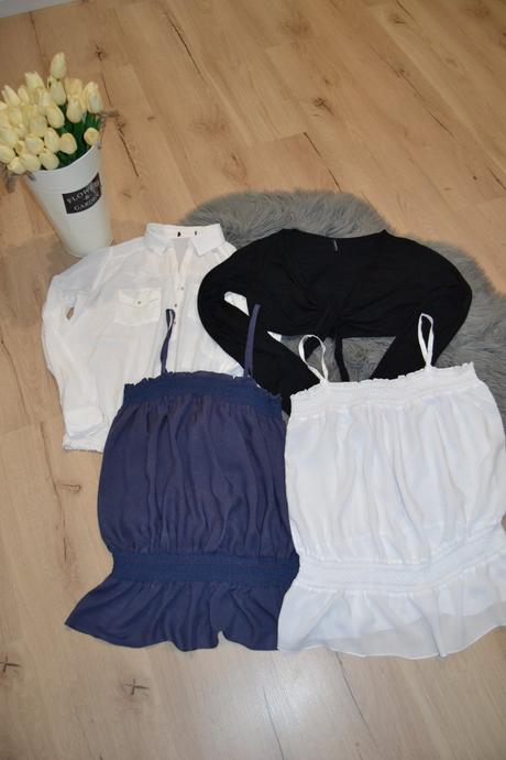 Balík dámskych blúzok 4ks/7e, veľkosť l, l