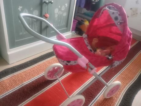 Detský ružový kociarik s babikou, 