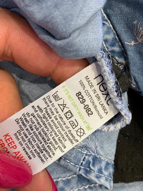 Dievčenské rifľové šaty next (74), next,74