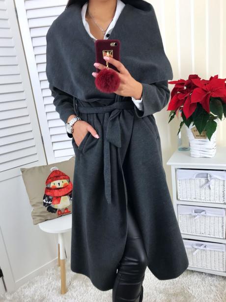 Dámsky dlhý kabát na prechodné obdobie, 