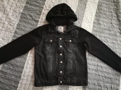 Chlapčenská čierna riflová bunda 152, pepperts,152