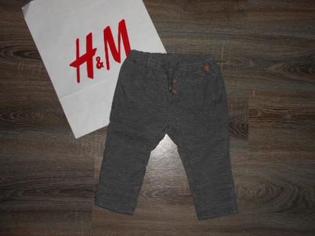 H&m zateplene nohavice č. 80-86, h&m,80
