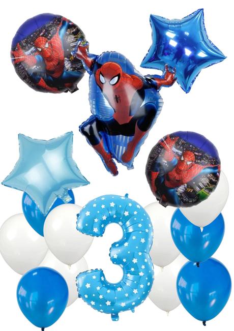 Balóny spiderman - až 15/16/17 kusov, 