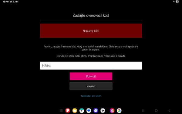 Riešenie problému s prihlásením do TV Magio