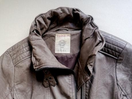 Koženková bunda zn. esprit, veľ. 40/l, esprit,l