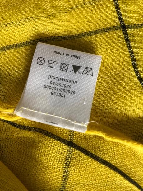 Zlty vacsi šal, orsay,xxl