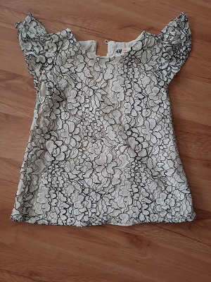 Bluzka s cipkou h&m, h&m,128