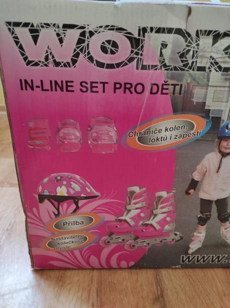 In-line korčule worker nastaviteľné, 34