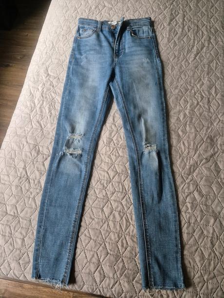 Džínsy s vysokým pásom stradivarius, stradivarius,34