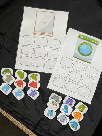 Didaktická zalaminovaná aktivita na suchý zips,