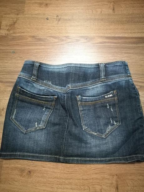 Damska riflova mini sukna, xs