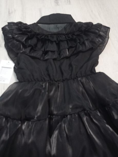 Wednesday addams kostým nový na 11/12 rokov,